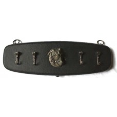 Vintage French Horse Head Hoof Nails Metal Key Holder Wall Hanger Tack Room   292649834595